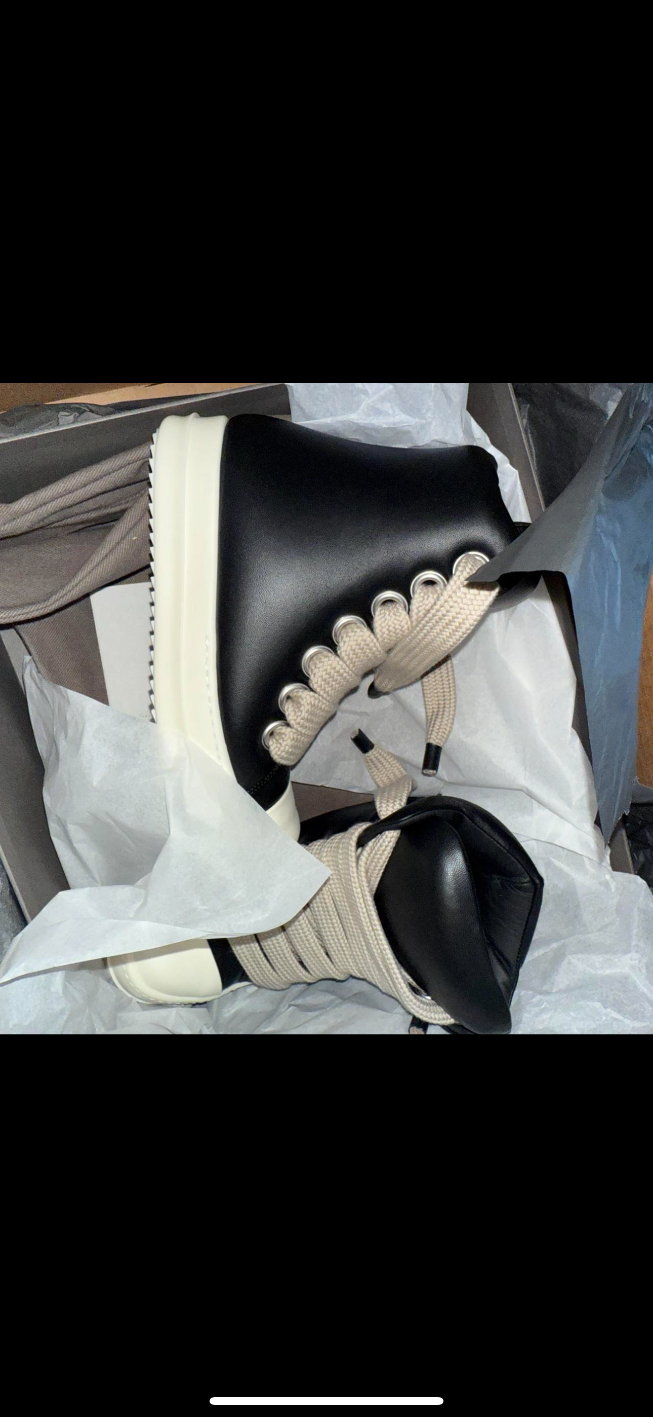 Rick Owens Black Hollywood Jumbo Lace Padded